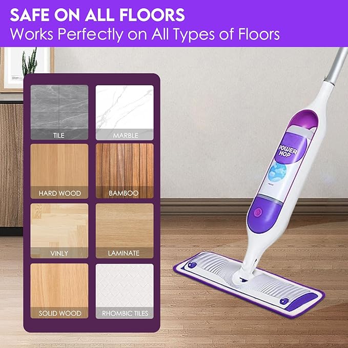 Reusable Power Mop Refill Pads for Swiffer Power Mop Starter Kit - Swifter Powermop Pads Refills - Multi-Surface & Wood Mopping Pad Refil for Floor Cleaning - Washable Microfiber Pad, 3 Pack