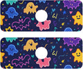 Kitchen Sink Splash Guard 2 PCS 14.7 Inch Sink Faucet Mat Splash Guard for Bathroom Countertop Water Absorbent Foldable Cuttable Soft Washable Halloween Neon Ghosts Stars and Bats