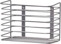 Household Essentials Door Mount Cabinet Organizer, Steel Wire Basket, Attractive Nickel Powder Coating, Great for Saving Space, Mounts to Solid Surface with Hardware Included