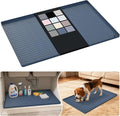 URMONA Waterproof Silicone Under Sink Mat 28'' x 19'' Shelf Liner for Kitchen and Bathroom, Cabinet and Counter Protector, Storage and Organizers, Litter Mat, Pet Cat Puppy Essentials(Dark Grey)