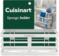 Cuisinart Sponge Holder for Kitchen Sink—Metal Sink Caddy with Triple Suction Cups, Kitchen Sink Organizer, Organization and Storage for Sponges, Brushes, Soap & Cleaning Accessories