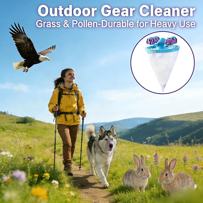 HUGACRAFT Pet Hair Remover for Laundry - 4 Pack Pet Hair Removal, Washer Lint Catcher, 2025 Upgraded Laundry Lint Catcher