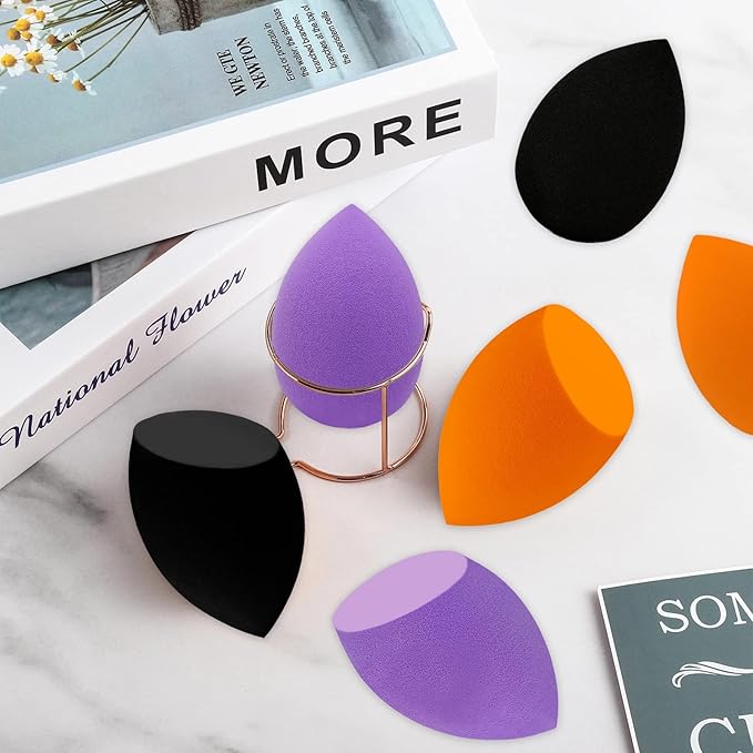 12 Pieces Professional Makeup Sponge Set,Latex Free Flawless Soft Setting Face Puffs,Multicolor Makeup Blending Sponge Cosmetic Applicator for Powder,Liquid,Facial Makeup Tools