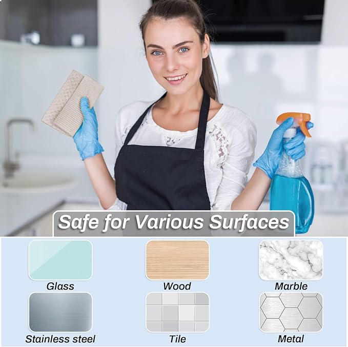 Lucomb 11 Pack Swedish Dishcloths, Reusable Kitchen Dish Rags Sponge Cleaning Cloths Cellulose Dishcloths for Kitchen Washing Dish Counters