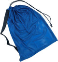 Golberg Mesh Bag - 18 x 24 Inches with Shoulder Strap – Use for Laundry, Beach Days, & Even Camping (F.S. Navy Blue)