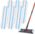 Mop Replacement Pads for OCedar H2prO Flat Mop System, 6 Pack Mop Pads for Ocedar H2prO Flat Mop, Machine Washable and Reusable Microfiber Mop Heads Replacements, Mop Refills Safe on Various Floors