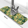 Faucet Draining Mat For Kitchen Sink, Green Avocado Diatom Mud Absorbent Drain Pad For Bathroom Kitchen Sink Splash Guard Drying Mat