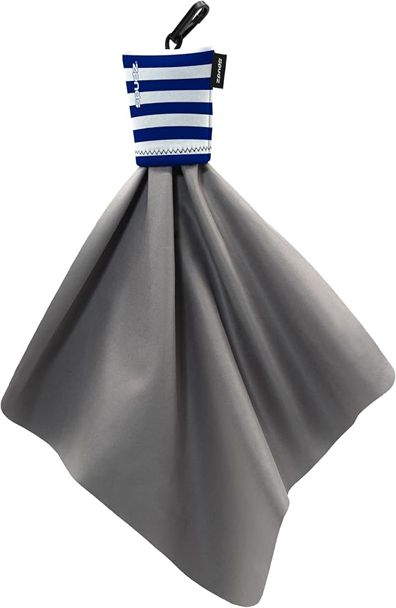 Alpine Innovations SPUDZ Classic Microfiber Cloth, Screen Cleaner and Lens Cleaner, Nautical Stripes, Large, 10 x 10 Inches