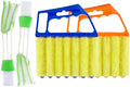 4Pcs Window Venetian Blind Cleaner Duster Tool,Venetian Washable Mini Handheld Brush,7 Fingers Dusting Cleaner and Air Vent Cleaner for Wood Blinds,Air Conditioner Vents,Fans Vents