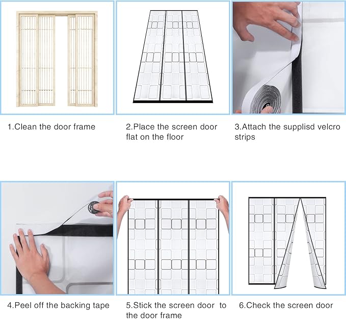 Insulated Curtain, Thermal Magnetic Self-Sealing EVA Screen, Keep Cold Out Door Cover Auto Closer for Kitchen, Bedroom, Air Conditioner Room, Hands Free, Fits Doors up to 72" x 80", Grey