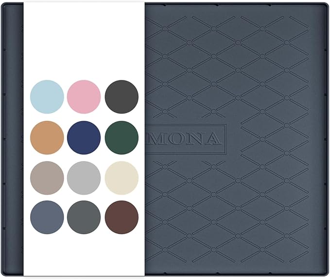 URMONA 25" x 19" Waterproof Silicone Mat in Multiple Sizes & Colors, Under Sink Mat for Kitchen & Bathroom, Pet Food Pad for Dogs & Cats, Kitchen Cabinet Liner, Multi-Purpose for Storage(Dark Grey)