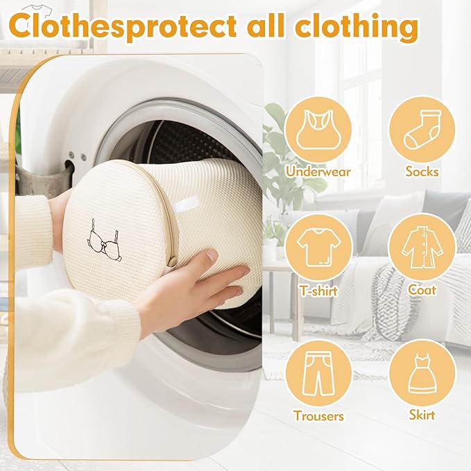 6-Piece Bag Double-layer thickened mesh laundry bags,Essential items at home,Exquisite laundry bags suitable for clothes, trousers, socks and underwear