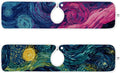 Sink Faucet Absorbing Mat Kitchen Sink Splash Guard Splash Faucet Drip Catcher for Bar RV Bathroom 2PCS 23.6x5.5in Starry Night Sky Swirling Neon Blue