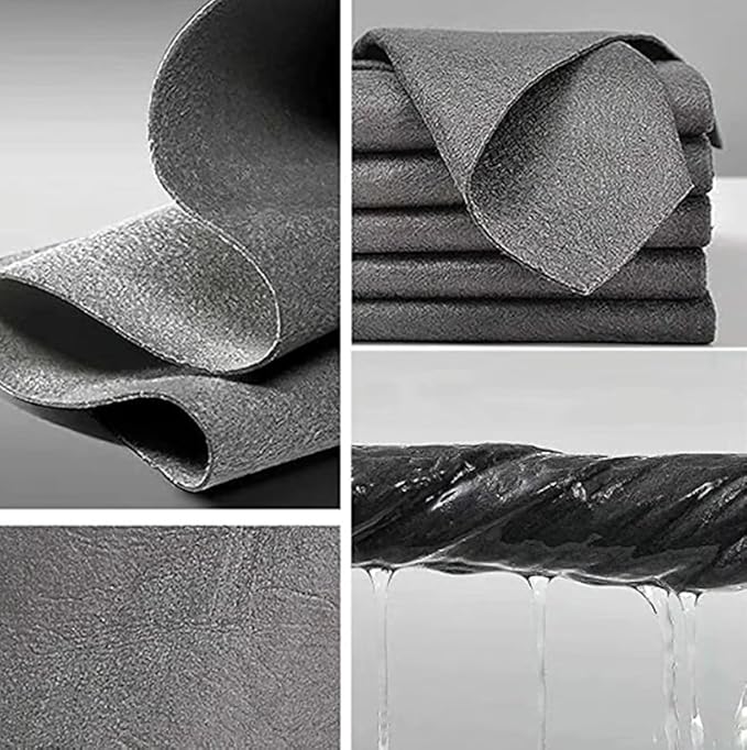 2026 New Thickened Magic Cleaning Cloth, 10/20 Counts Microfiber Streak Free Cloth, Reuseable Magic Fiber Towels Rags, Miracle Cloths for Glass, Kitchen and Vehicle Windows (20pcs)