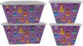 Storage Totes with Lids - Made in USA 14.5-Gallon (58-Quart) 4-Pack Storage Bins with Lids Plastic Storage Containers Large Storage Boxes for Organizer Princess/Clear Lid