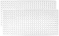 GORILLA GRIP Patented Bath Tub Shower Mat, 2 Pack, Machine Washable Bathtub Floor Liner Mats, Suction Cups and Drain Holes to Keep Tubs Clean, Soft on Feet, Bathroom Essentials, 35x16 Inch, Clear