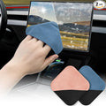 SuperKaKa 2Pack Car Screen Cleaner- Vehicle Touchscreen Microfiber Cleaning Cloth, Touch Screens Clean Wipes Cars Interior Accessories Universal for Tesla Dashboard Display (Pink&Blue)