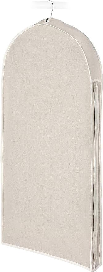 Whitmor Zippered Garment Bag Natural Linen, Large