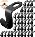 60 Pcs Clothes Hanger Connector Hooks,Magic Heavy Duty Cascading Connection Hooks Space Saving Hanger Extenders Clips for Clothes for Organizer Closet, Black