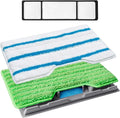KEEPOW Reusable Microfiber Mop Pads Compatible with Shark VACMOP VM252 VM200 VM401 VM180 VM252GN VC205 VM250 Cordless Hard Floor Vacuum Mop, Compatible with VACMOP Replacement Pads, 1+1+1+1 Pack