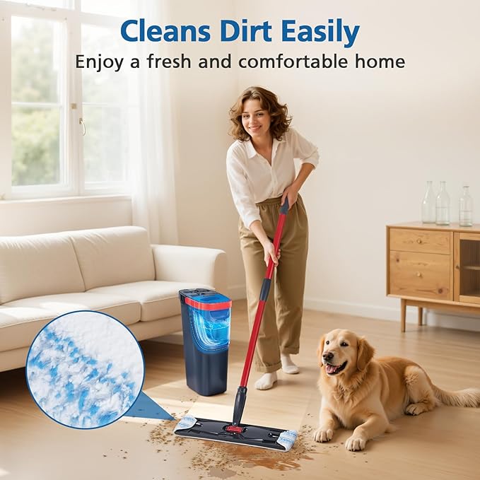 10 Pack H2prO Mop Pads Compatible with O Ceda H2PrO Flat Mo p System, 100% Microfiber Mop Head Replacements, Washable and Reusable, White