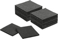 uxcell Felt Furniture Pads, 16Pcs 2.95" x 2.95" Adhesive Backed Felt Non-Slip Anti-Scratch Chair Leg Protectors for Protecting Hardwood Floor, Black