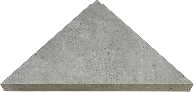 Palisade Vinyl Waterproof Corner Shower Shelf in Frost Nickel