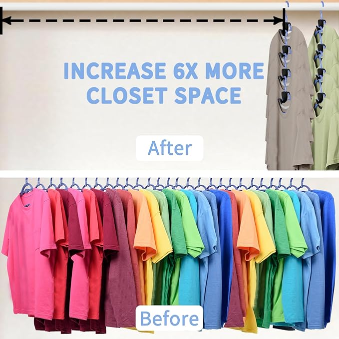 25 Pcs Clothes Hanger Connector Hooks,Hangers Space Saving Hanger Hooks Space Saver Hangers for Clothes,Heavy Duty Cascading Black Heart Hanger Organizer for Closet,Fits All Hangers