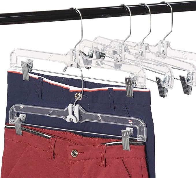Clothes Hanger Connector Hooks, Outfit Hangers, Hanger Extender Clips, Cascading Hanger Hooks, Velvet Huggable Hangers Accessory, Heavy Duty Space Saving for Closet 60 Pack (White)