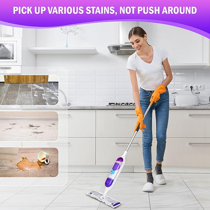 30 Pack Disposable Moping Pads Refills for Power Mop™ Multi-Surface Mop and for PowerMop™ Wood Mop, Replacement Mop Pads for Floor Cleaning