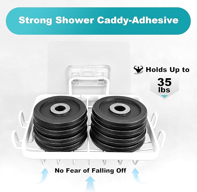 White Soap Holder,201 Stainless Steel Soap Dish for Shower - Soap Racks - Comfortable Wash Shower Shelf - Anticorrosive,Rust-Proof and Waterproof Square Bar Soap Holder