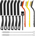 12PCS Crevice Cleaning Brush Set,Hard Bristle Grout Scrub Brushes, Straw Cleaner Brush,Gap Cleaning Supplies Home Essentials for Kitchen,Toilet,Bathtub,Sink,Window Track,Gi-ft for Women Men