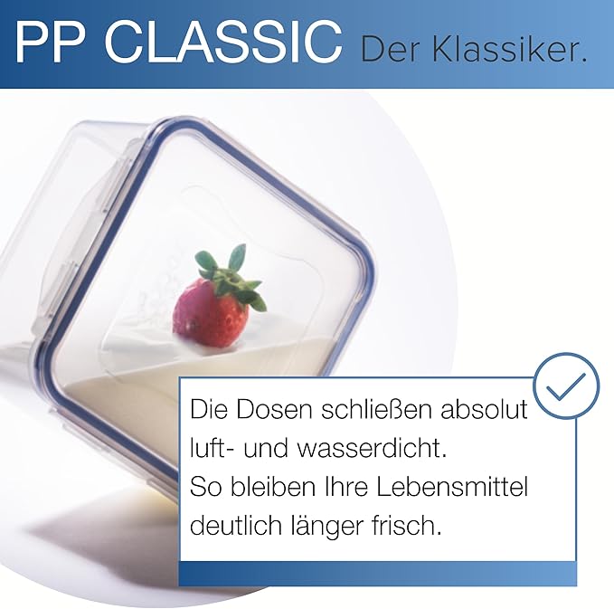 Lock & Lock HPL836 Easy Essentials Storage Food Storage Container / Food Storage Bin - 186 Ounce, Clear