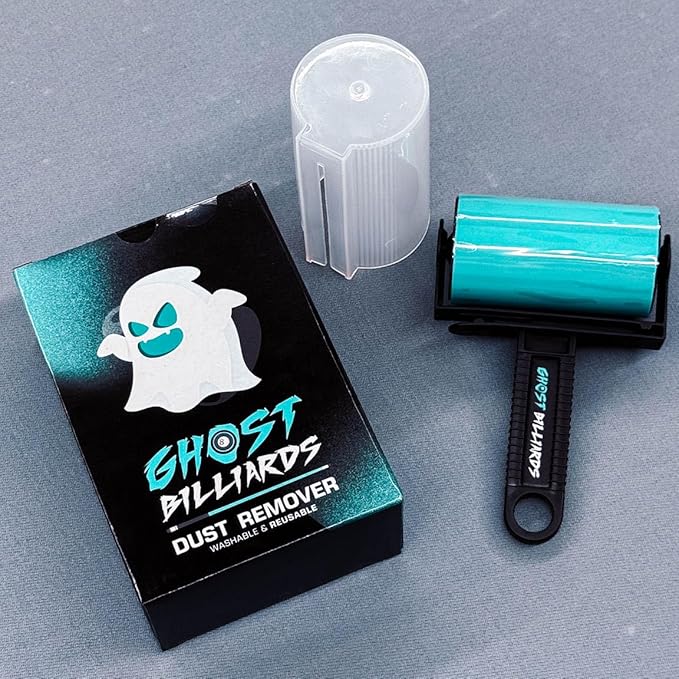 Ghost Billiards Table Dust Remover – Washable Roller Cleaner for Pool, Billiards, and Gaming Tables – Reusable Lint & Dust Cleaning Tool, Felt Safe, Cue Sports Accessory