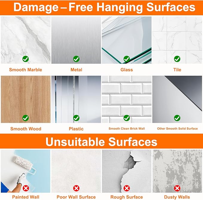 DDMY 100 Pack Heavy Duty Self Adhesive Hooks 50 lbs Transparent Reusable Sticky Wall Hooks for Hanging Waterproof Adhesive Hooks for Kitchen, Towel, Bathroom Shower, Office, and Outdoor No Damage