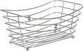 Simplify Wire Towel Basket with Chrome Ball Feet | Dimensions: 12.2" x 7.5" x 5.1" | Bathroom | Great for Toiletries | Towels | Ant-Slip | Multipurpose Storage | Chrome