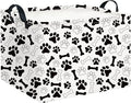 CLOCOR Rectangular Storage Basket,Collapsible Fabric Storage Container,Waterproof Toy Bin with Handles,Gift Basket(Paw)