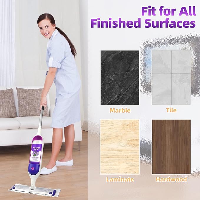 12 Pack Disposable Mop Pads for PowerMop™ Multi-Surface Floor Mop, Mopping Pad Refills for Floor Cleaning