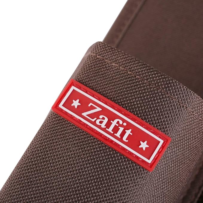 Zafit Bedside Storage Organizer - Table Cabinet Organizer Caddy for Remotes, Phone, Glasses (4 Pockets - Coffee)