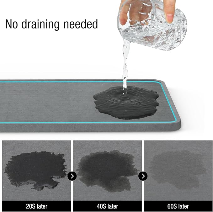EXTRA LARGE Kitchen Sink Caddy Organizer, [FLEXIBLE PLACEMENT & FAST-DRYING] Sponge Holder for Kitchen Sink Countertop,Stainless Steel with Rust-Resistant Coating-10.24" L x 6.5" W x 5.83" H