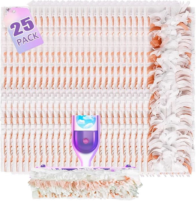 Replacement Pads for S.wiffer PowerMop Disposable Mop Pads, Wood Mopping Pad Refills, Spare Pack for Floor Cleaning, 25 Count