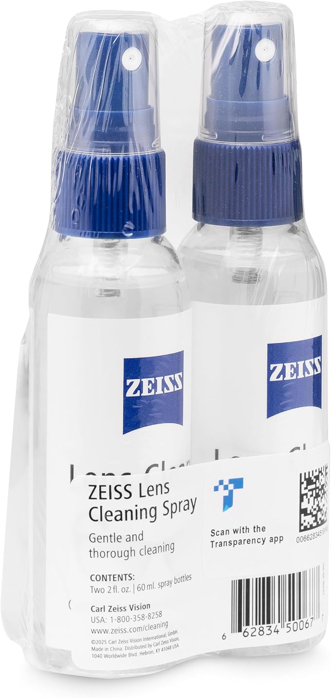 ZEISS 2oz Lens Cleaning Spray with Microfiber Cloth - Pack of 2