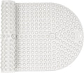 Joiyota Silicone Push Pop Bath Mat with 391 Suction Cups, 33x17.3 Inch Non-Slip Tub Mat for Adults, Textured Surface for Extra Stability & Drainage, White Thickened Soft Shower mat Easy to Clean