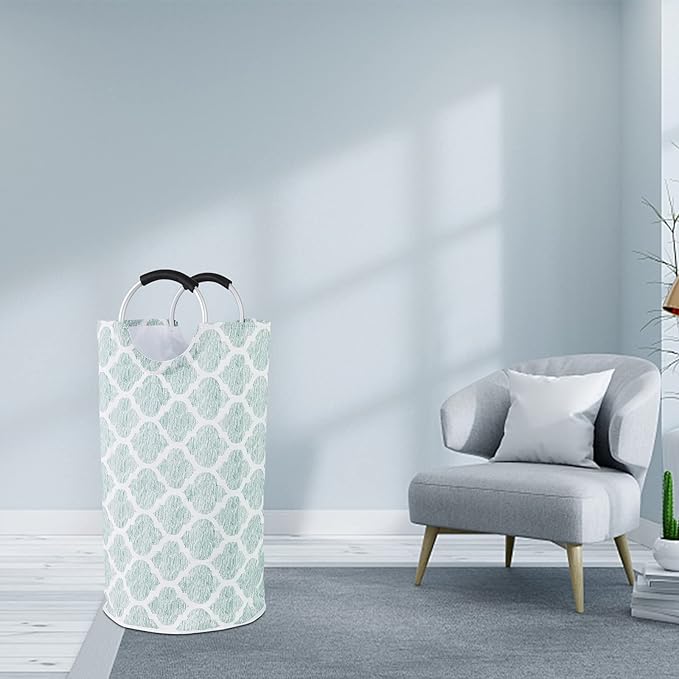 Dalykate Large Laundry Basket 82L Collapsible Oxford Fabric Laundry Hamper Foldable Clothes Laundry Bag with Handles Waterproof Washing Bin Portable Dirty Clothes Basket for College Dorm, Family