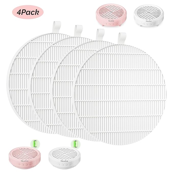 MelodySusie HPro SProR Nail Dust Collector Replacement Filter,4 Pack Reusable Dust Filter for MelodySusie HPro SProR Nail Dust Vacuum Fan Collector Extractor Electric Dust Suction Machine