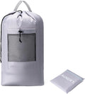 Backpack Laundry Bag,Large Travel Laundry Bags with Shoulder Straps and Mesh Pockets,Laundry Backpack with Drawstring Closure for College,Trave,Dorm, Apartment,Laundromat (Grey)