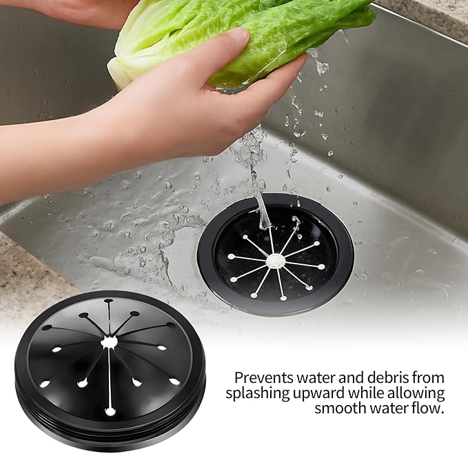 2 Pcs Garbage Disposal Splash Guard, Durable Rubber Material, 3.1-Inch Universal Fit for Splash Guard Sink Baffle Disposal Replacement Waste Food Disposal Part