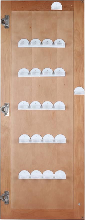 Sagler Spice Rack 36 Spice Gripper - Spice Racks Strips Cabinet Door - Use Spice Clips for Spice Organizer - Stick or Screw Spice Storage Clips