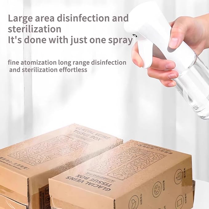 2 Pack Continuous Spray Bottles - Ultra Fine Mist Sprayer | 6.8 OZ Water Spray Bottle for Hair, Cleaning, Plants, Pets, Salons