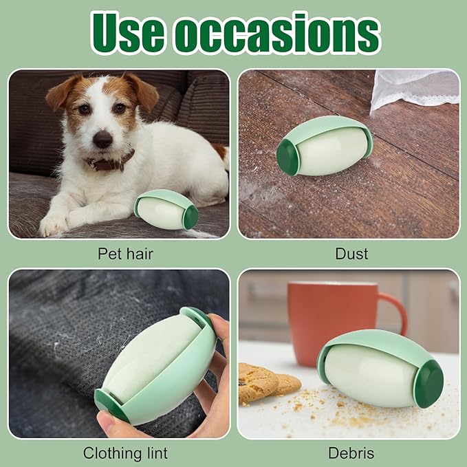 Reusable Washable Mini Travel Size Lint Roller - Extra Sticky Compact Portable Pet Lint Roller for Clothing, Sofas, Hair & Dust